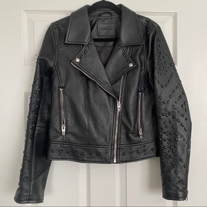 BLANKNYC Studded Black Leather Jacket